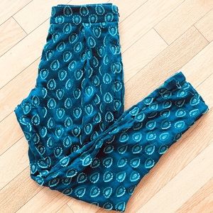 CHLOE Silk Embroidered Jacquard Pants